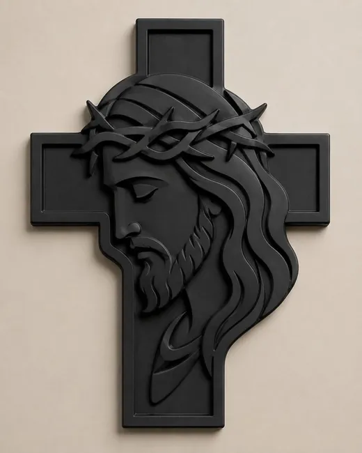 Visage du Christ imprimé en 3D
